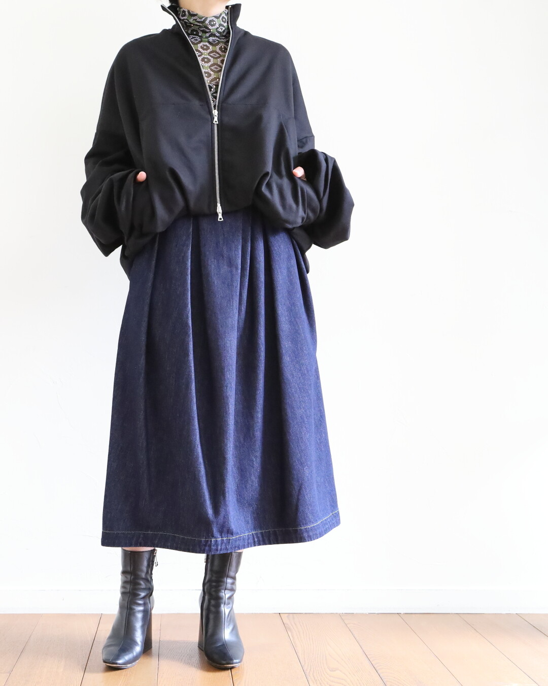DRIES VAN NOTEN ～ デニムのセミフレアースカート : CLOSET