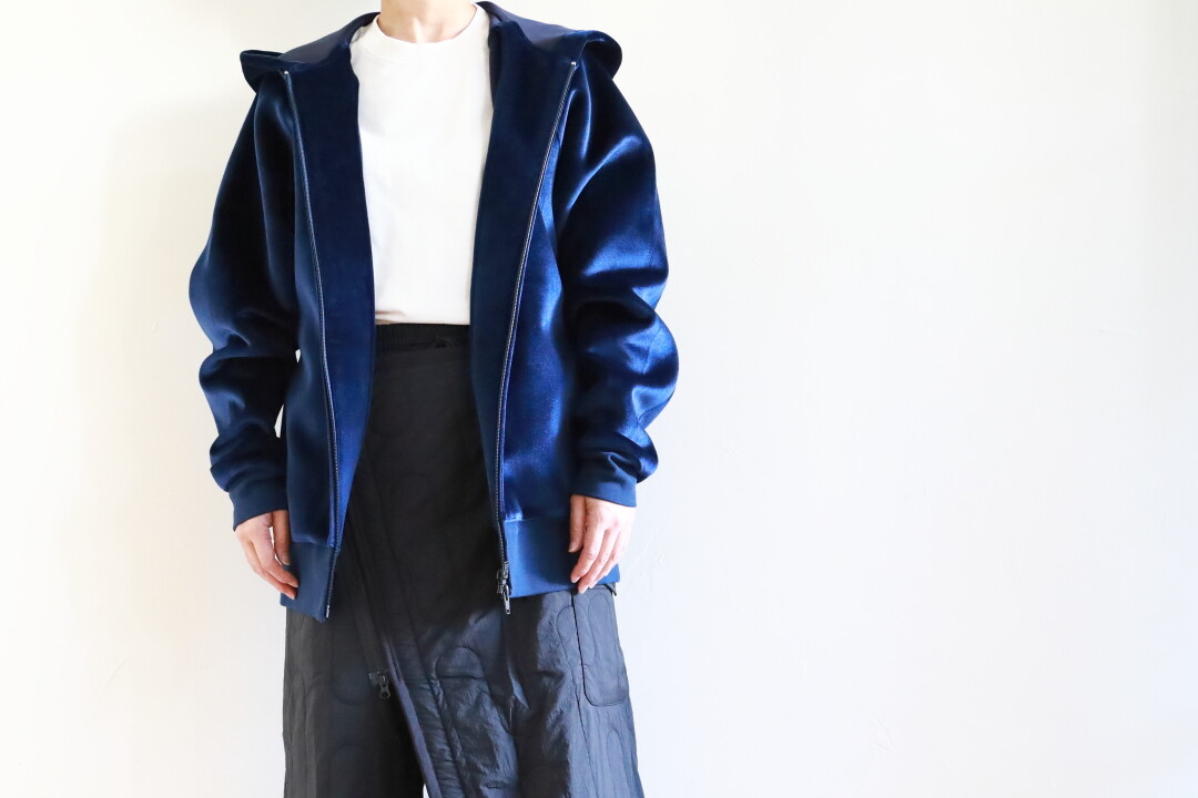 Y-3 ~ ブルーベルベットのパーカー : CLOSET Y-3 ~ ブルーベルベットのパーカー : CLOSET