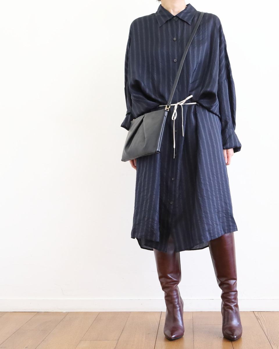 DRIS VAN NOTEN デニムシャツワンピース DRIES VAN NOTEN ~ ストライプのシャツワンピース : CLOSET