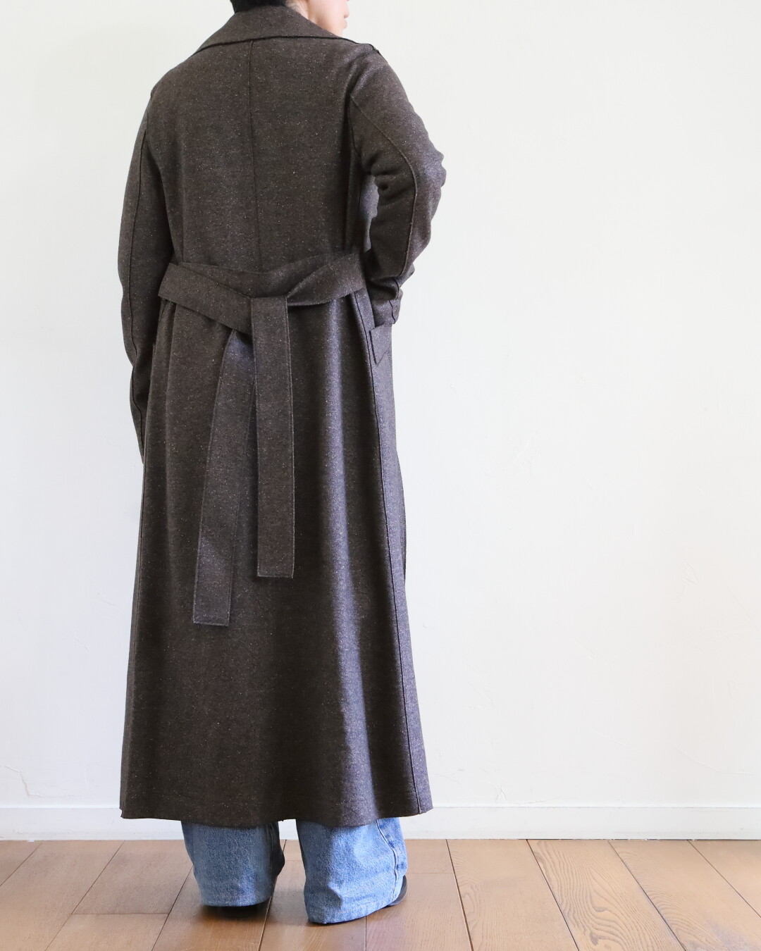 ロングコート(ハリスワーフロンドン) HARRIS WHARF LONDON ～ ネオクラシック！ネップツイードコート : CLOSET