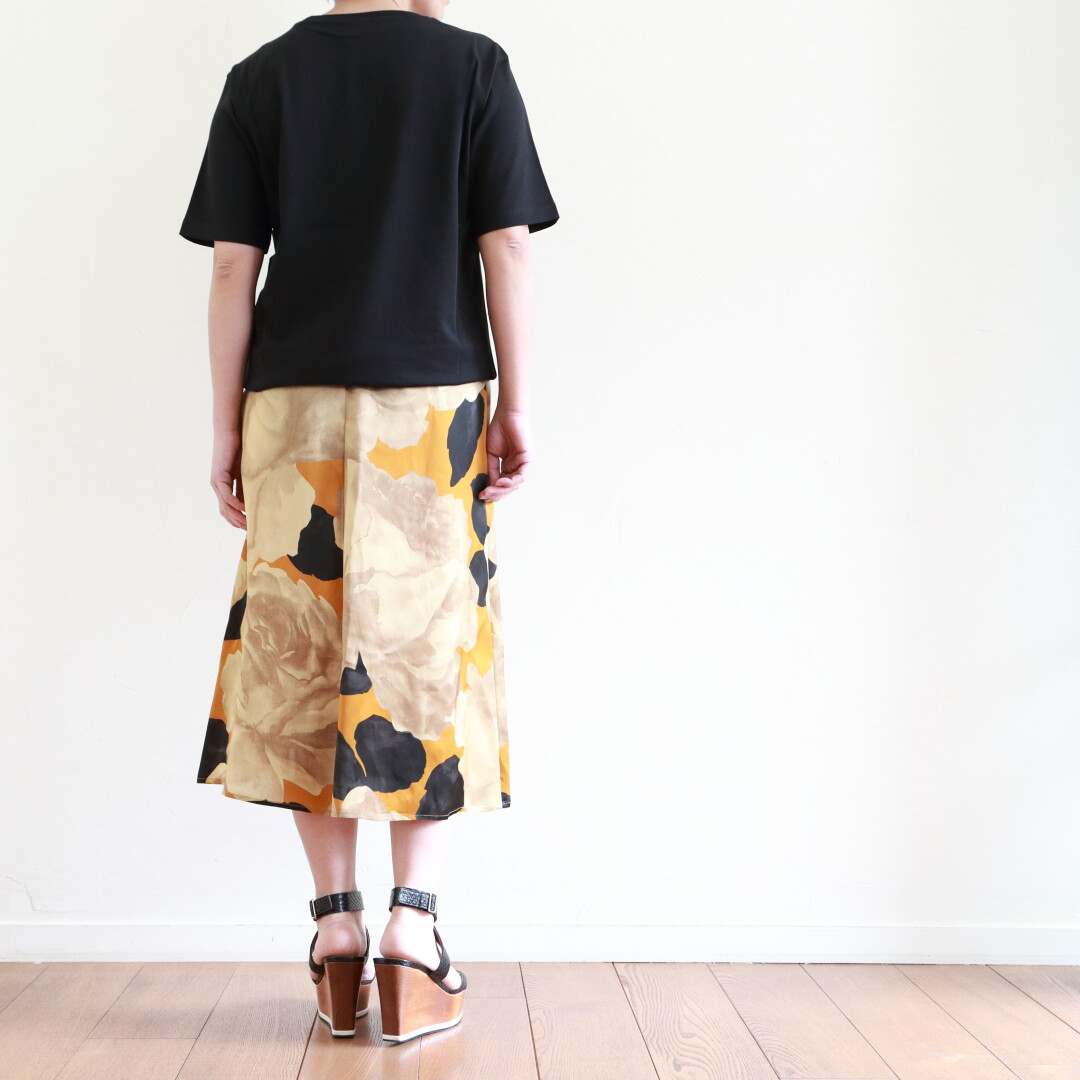 DRIES VAN NOTEN ~ プリントのセミフレアースカート : CLOSET