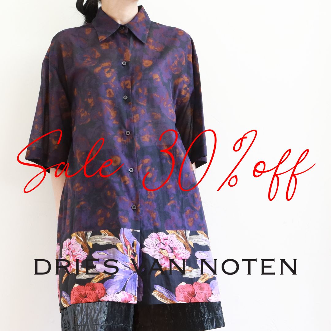 DRIES VAN NOTEN ～ 涼し気コットンのプリントシャツ : CLOSET