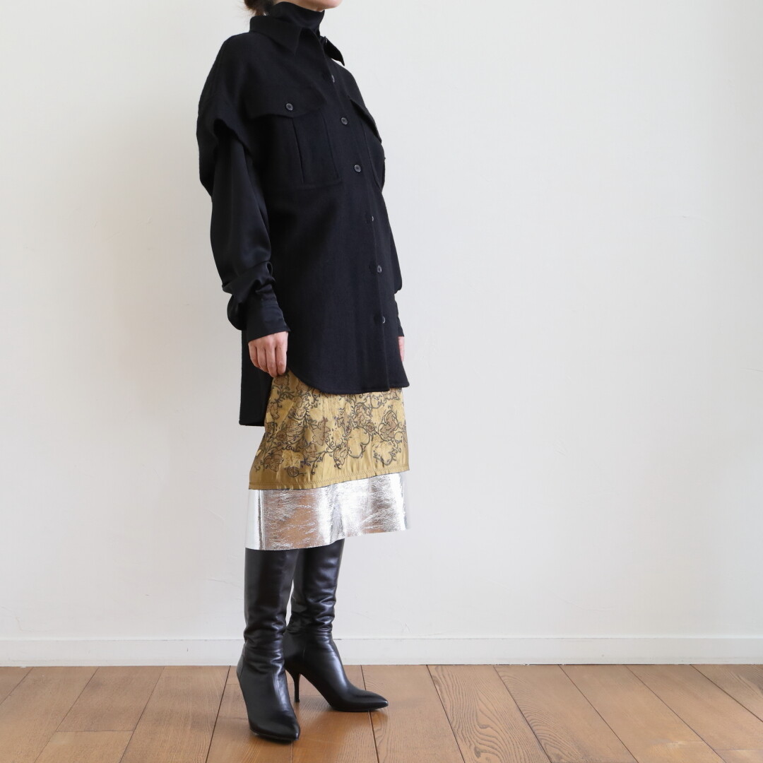 DRIES VAN NOTEN ～ ゴールド × シルバーのスカート : CLOSET