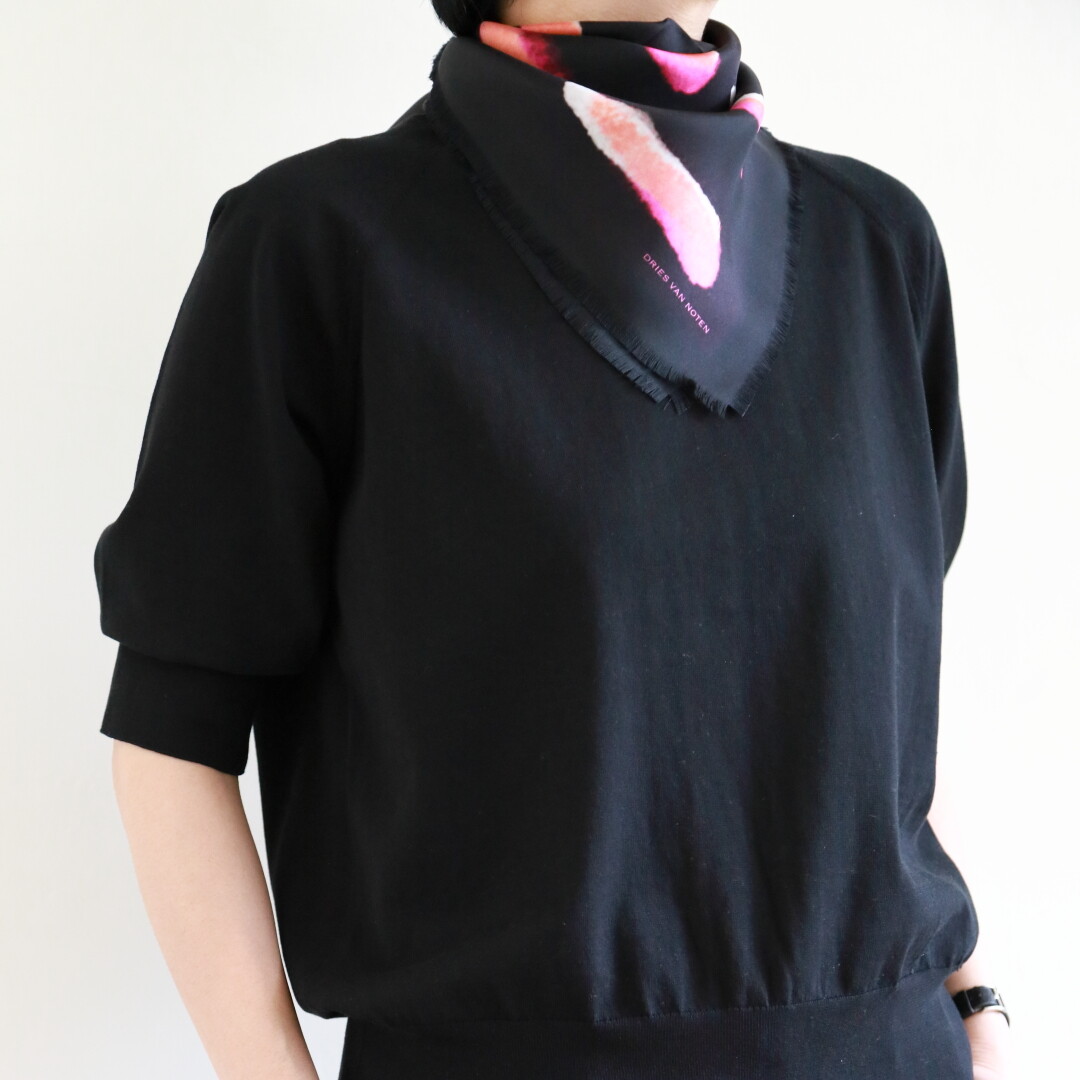 DRIES VAN NOTEN ~ LEN LYE プリントのスカーフ : CLOSET