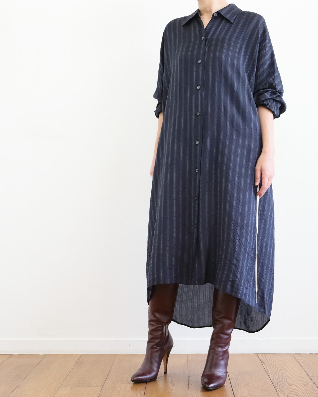 DRIES VAN NOTEN ～ ストライプのシャツワンピース : CLOSET