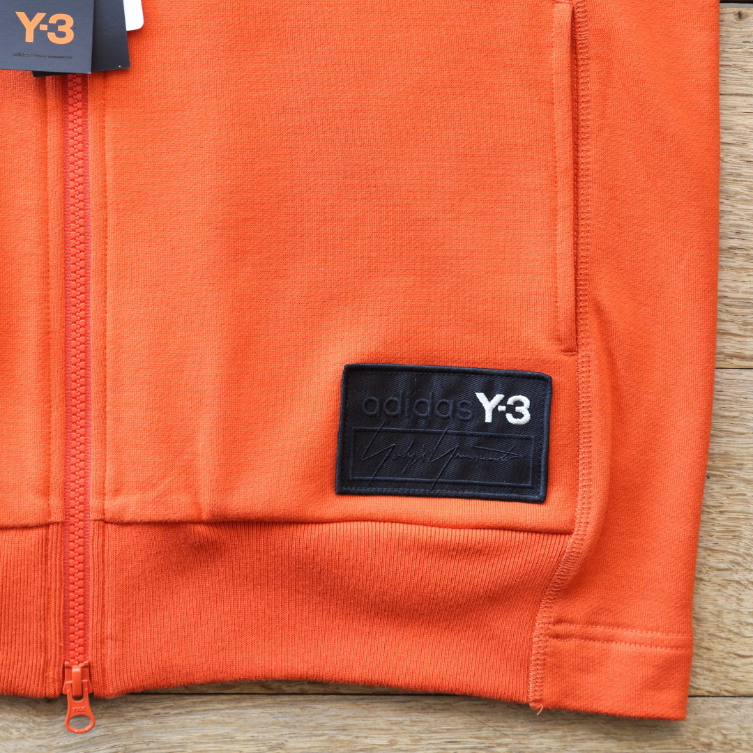 Yohji yamamoto Y-3パーカー オレンジ Y-3 ジップアップパーカー CLOSET