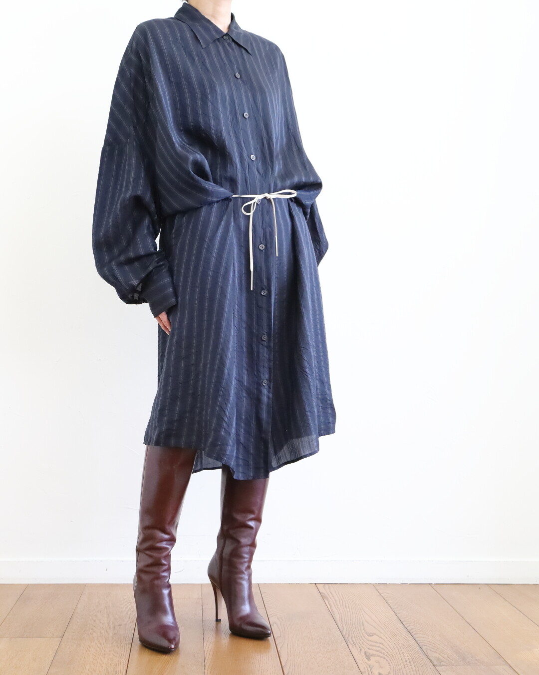 DRIES VAN NOTEN ～ ストライプのシャツワンピース : CLOSET