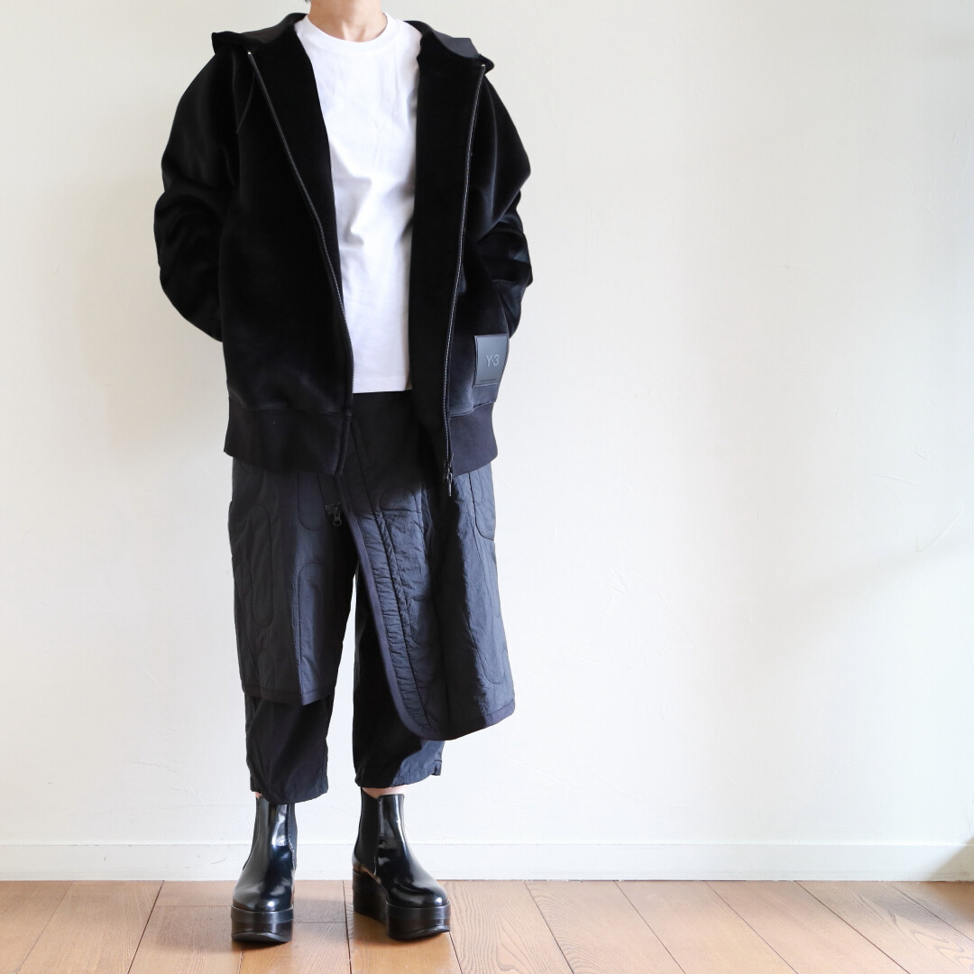 Y-3 ～ ブラックベルベットのパーカー : CLOSET