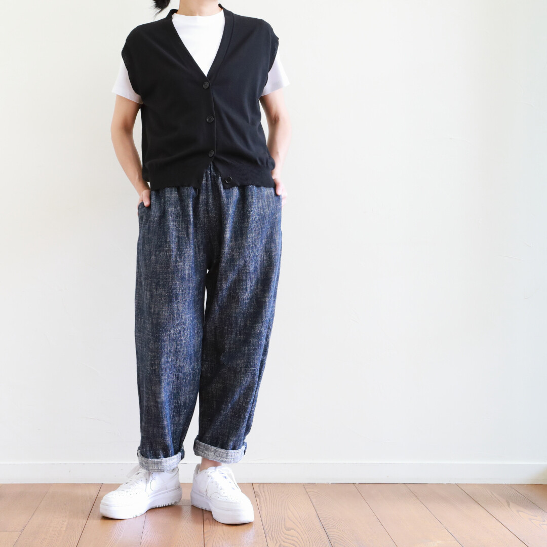 saralanzi ニット ベスト ショール SARA LANZI ～ コットンのニットベスト : CLOSET