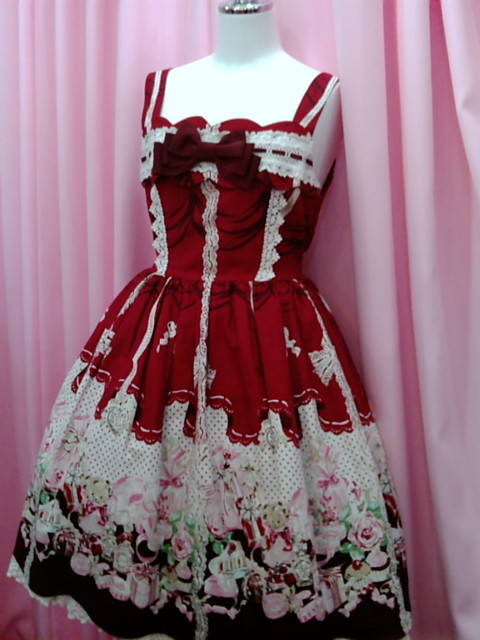 ベイビーザスターズシャインブライト⭐︎エミリアJSK⭐︎エンジ ベイビー My Favorite Things ジャンパースカート エンジ 新品