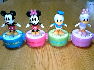 レア　ディズニー リトルタップス ミッキー ミニー ☆15年前!! 2007年絶版☆リトルタップス ミッキー&ミニー ブラック