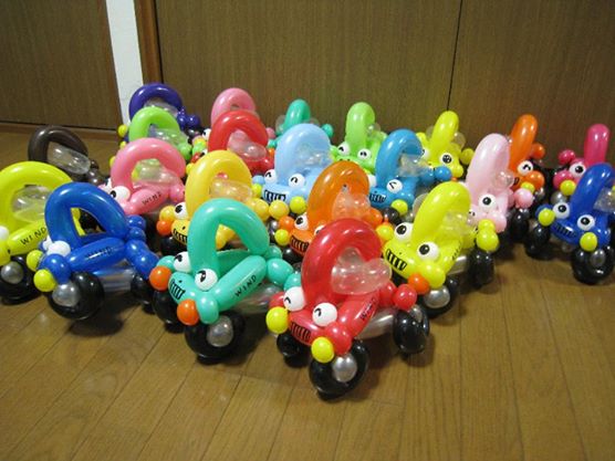 バルーンで消防車 手廻しオルガン シェフ伊とうの日記