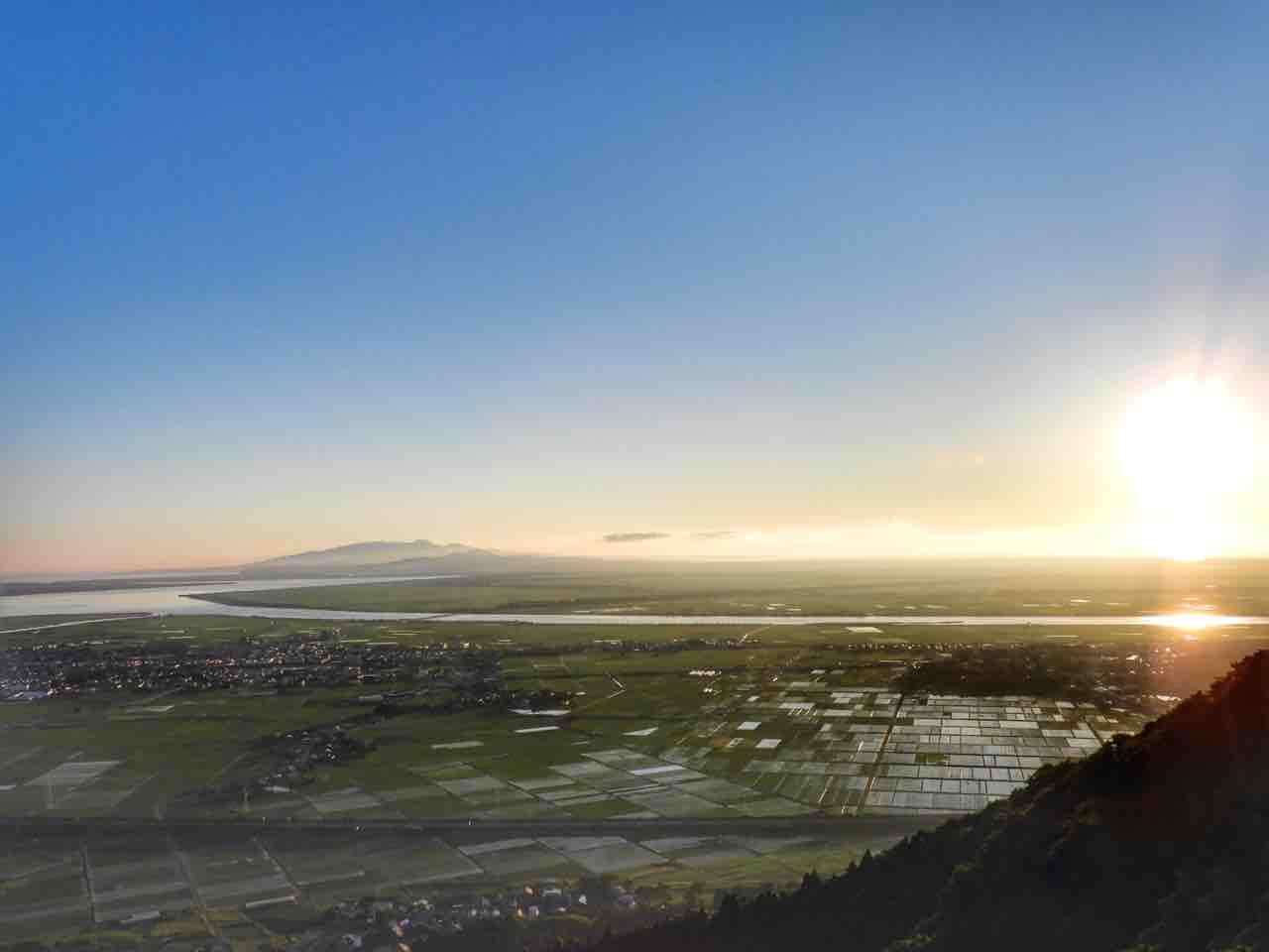 秋田 森山から一望するパッチワークのように広がる八郎潟の水田 何度でも訪れたい日本の風景 秋田 森山から一望するパッチワークのように広がる八郎潟の水田 何度でも訪れたい日本の風景