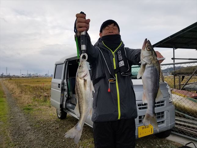寒波到来ですが そこそこ釣れます 宍道湖 中海 ボートシーバス ガイド船 たたら丸