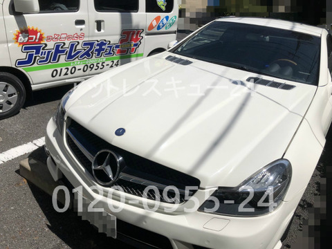 SL63AMGベンツ鍵の閉じ込みレスキュー