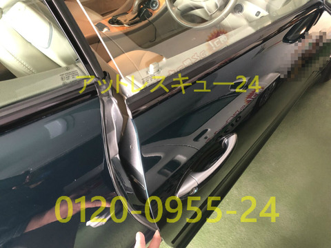 W230ベンツSL350ドアロック内溝キー開錠