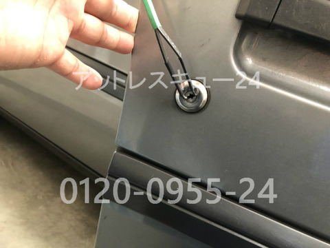 シトロエンBX十字キー鍵穴ピッキング解錠
