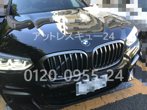 G02系BMW新型X4車内キー閉じ込み緊急対応