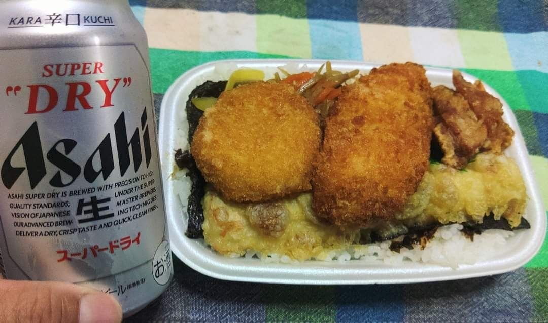 巨大マグロ🐟️&ビール🍺めっちゃ美味かったー😍💞