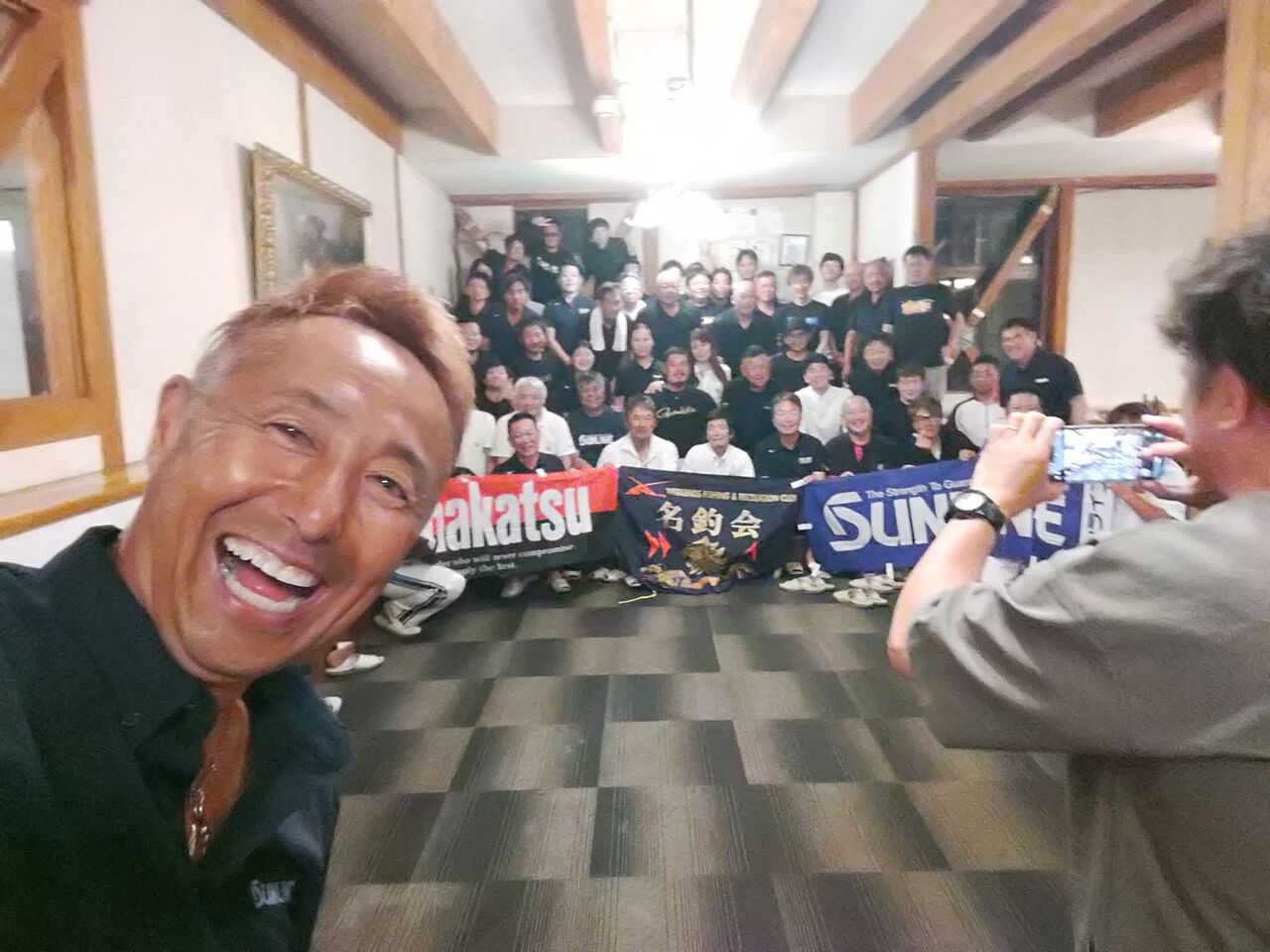 今日は名釣会の｢名釣祭｣で広島県の吉和川｢女鹿平温泉クヴェーレ吉和｣です😉🍺🎵