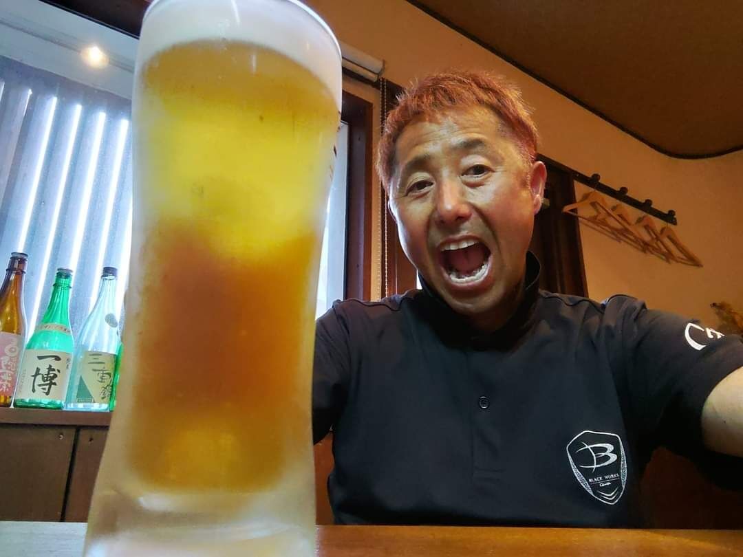 冷やっこ&焼鳥皮&生ビール🍺めっちゃ美味ぇー😍💞