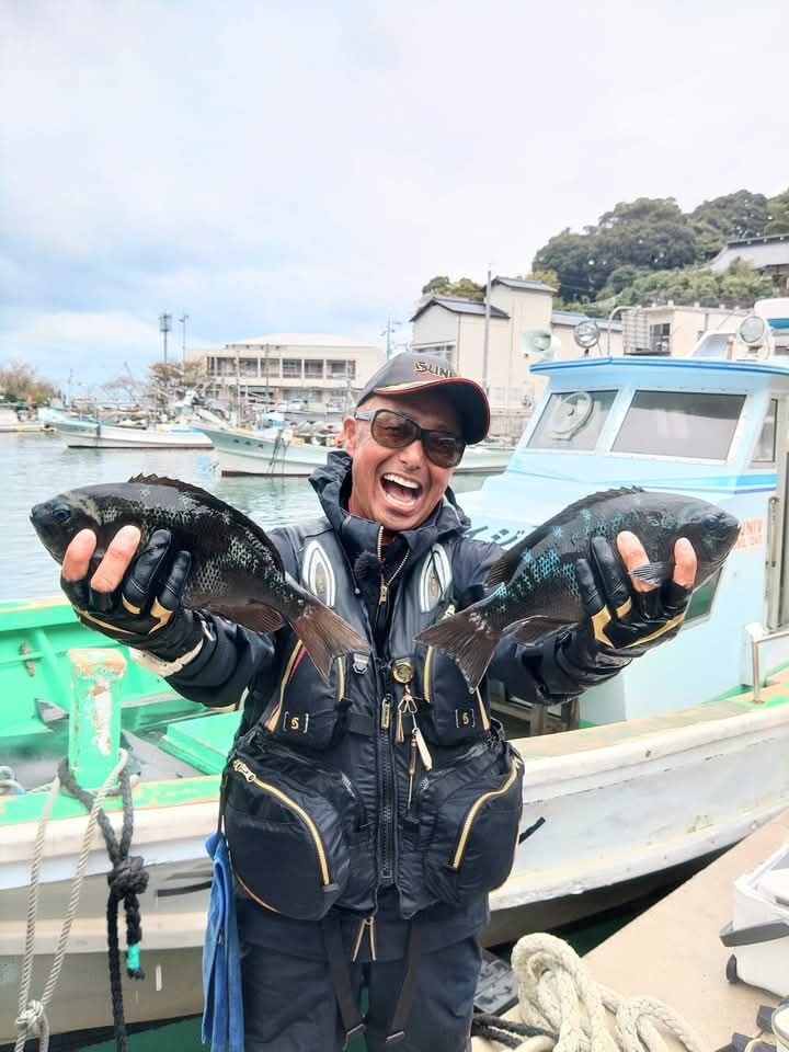 島根県島根半島でのグレ釣りの撮影
