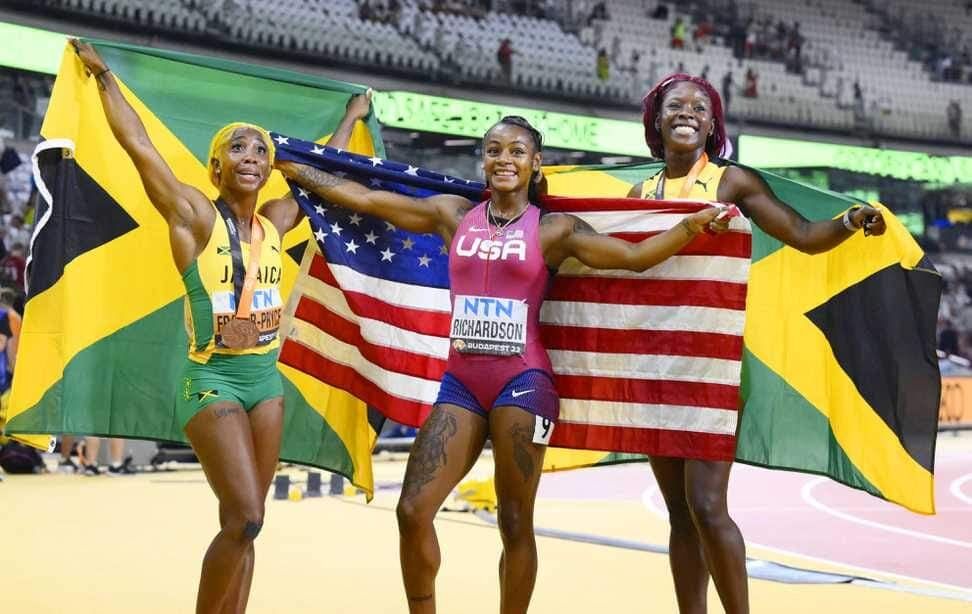 世界陸上女子１００m決勝ヤバかったな😍💞