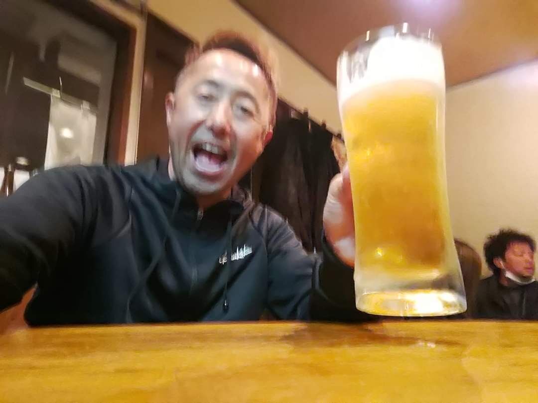 焼鳥&生ビール🍺めっちゃ美味ぇー😍💞