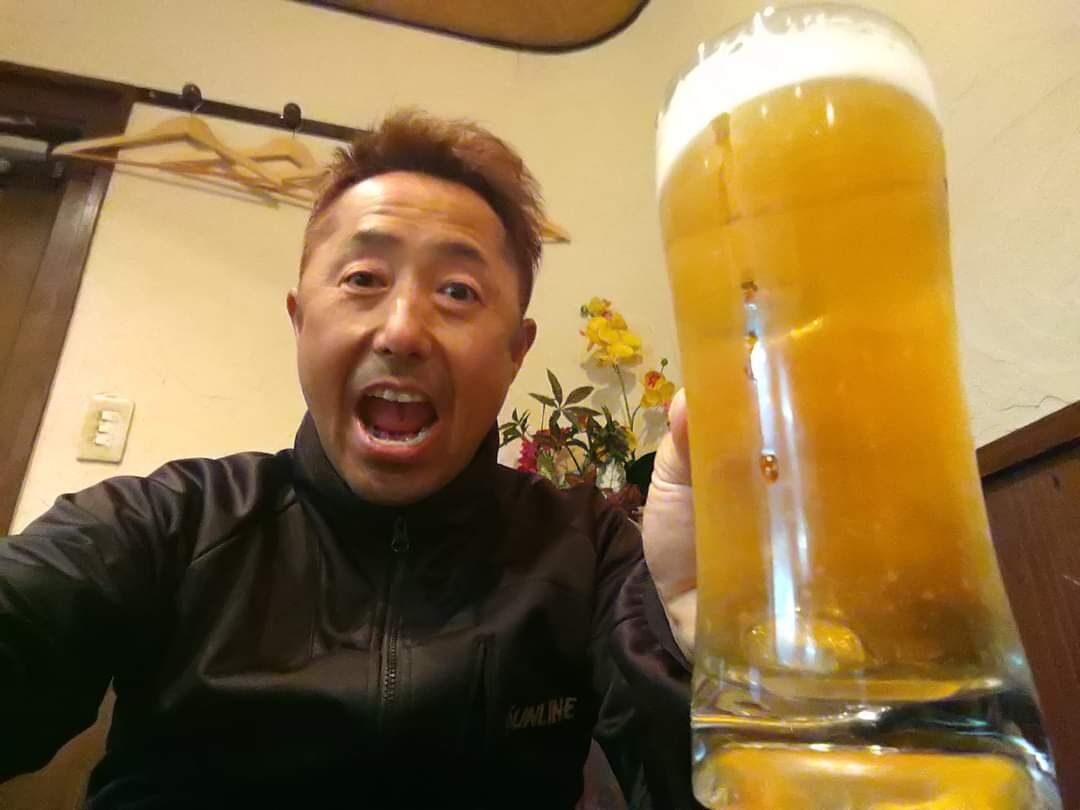 ハタの煮付け&生ビール🍺めっちゃ美味ぇー😍💞