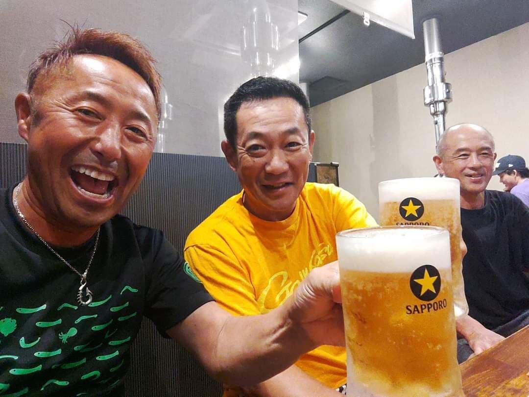 広島県福山市の釣り仲間の焼肉店｢七輪亭｣で焼肉&ビール🍺でした‼️