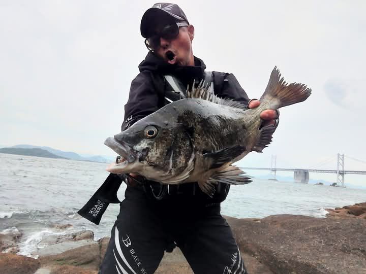 昨日の岡山県下津井沖でのチヌ釣りは