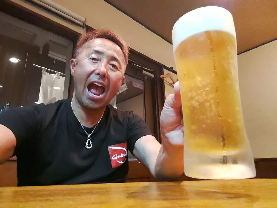 フグの唐揚げ&ハムカツ…&生ビール🍺めっちゃ美味ぇー😍💞