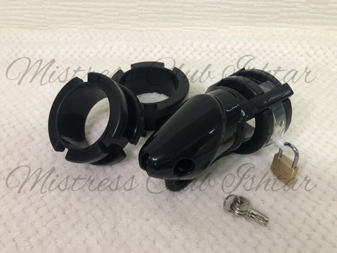 mChastity belt Silicone・Black