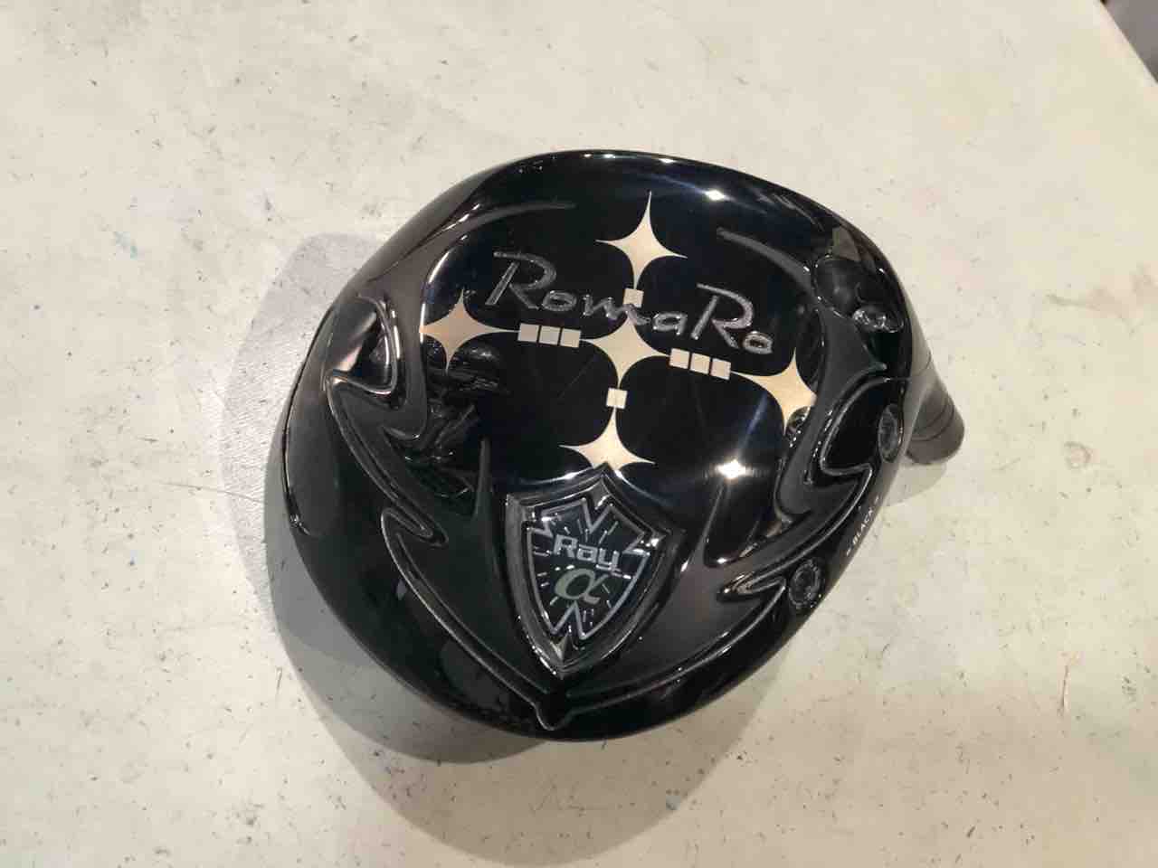最終！ロマロ　RAY α　BLACK ヘッドのみ　スリーブ付き RomaRo Romaro ロマロ Ray α BLACK DRIVER アルファ・ブラック