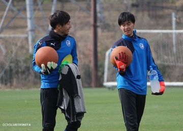 上福元選手＆吉丸選手　練習