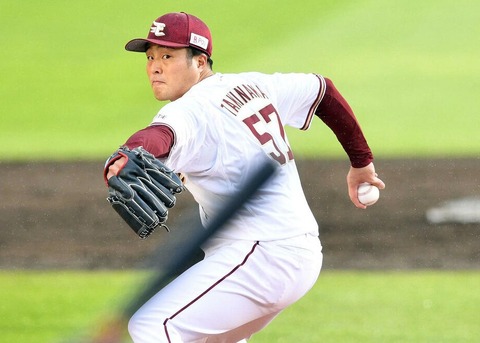 【楽天】瀧中暸太（2年目）10勝5敗103.2回防御率3.21