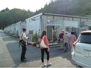 鉄骨プレハブの仮設住宅