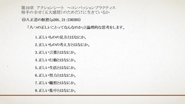 230205-2；八正道の瞑想