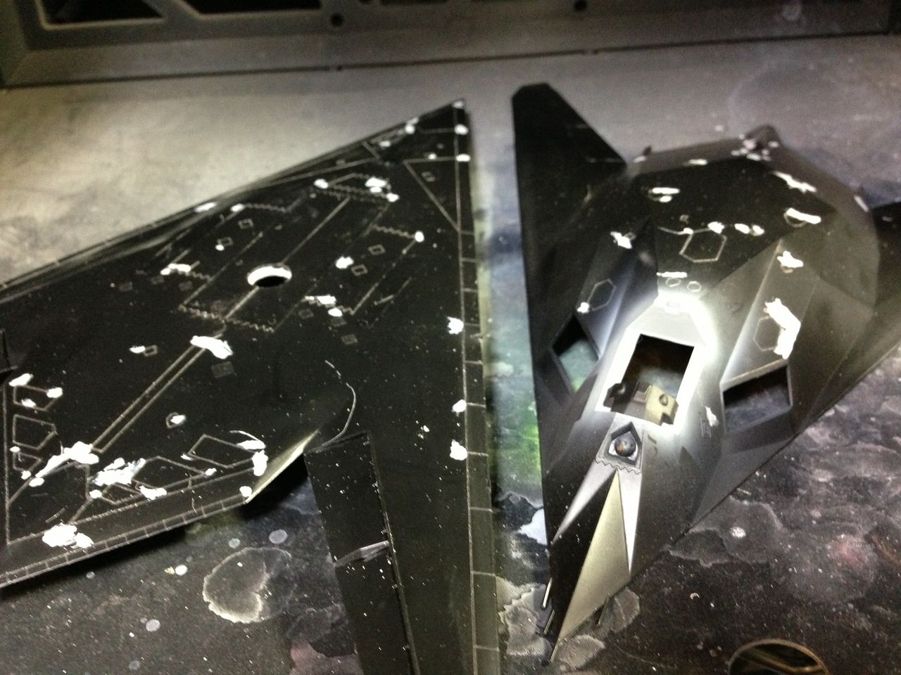ホビーマスター 172 F-117A ナイトホーク HA5802 星条旗塗装 F-117A