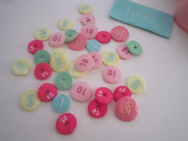 フェルトのお金 Cocoaloka