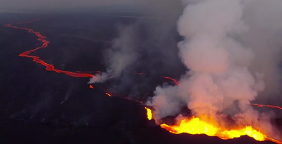 アイスランドの火山流