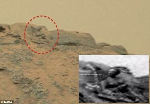 【画像】火星でブッタが発見される
