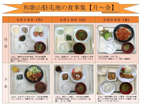 自衛隊の食事