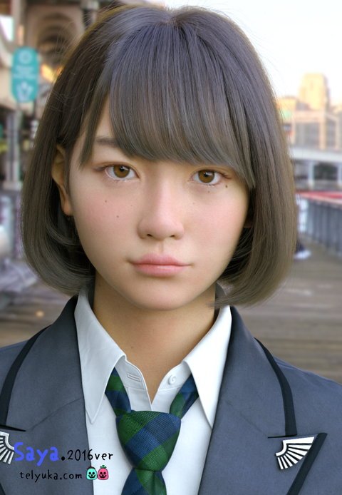 3DCG女子高生Saya2