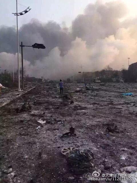 中国天津の爆発現場の街が凄い2