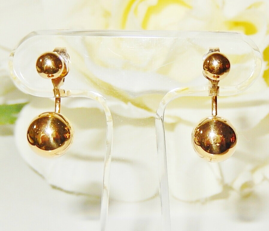 ダブル ゴールド ボール の カジュアル 地金 ピアス Coco の 宝石箱