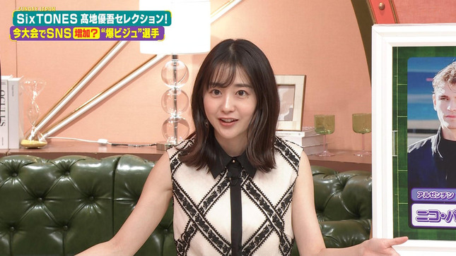 若林有子アナ　セクシーノースリーブ！！