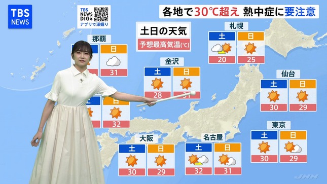 與猶茉穂 TBSニュース 5
