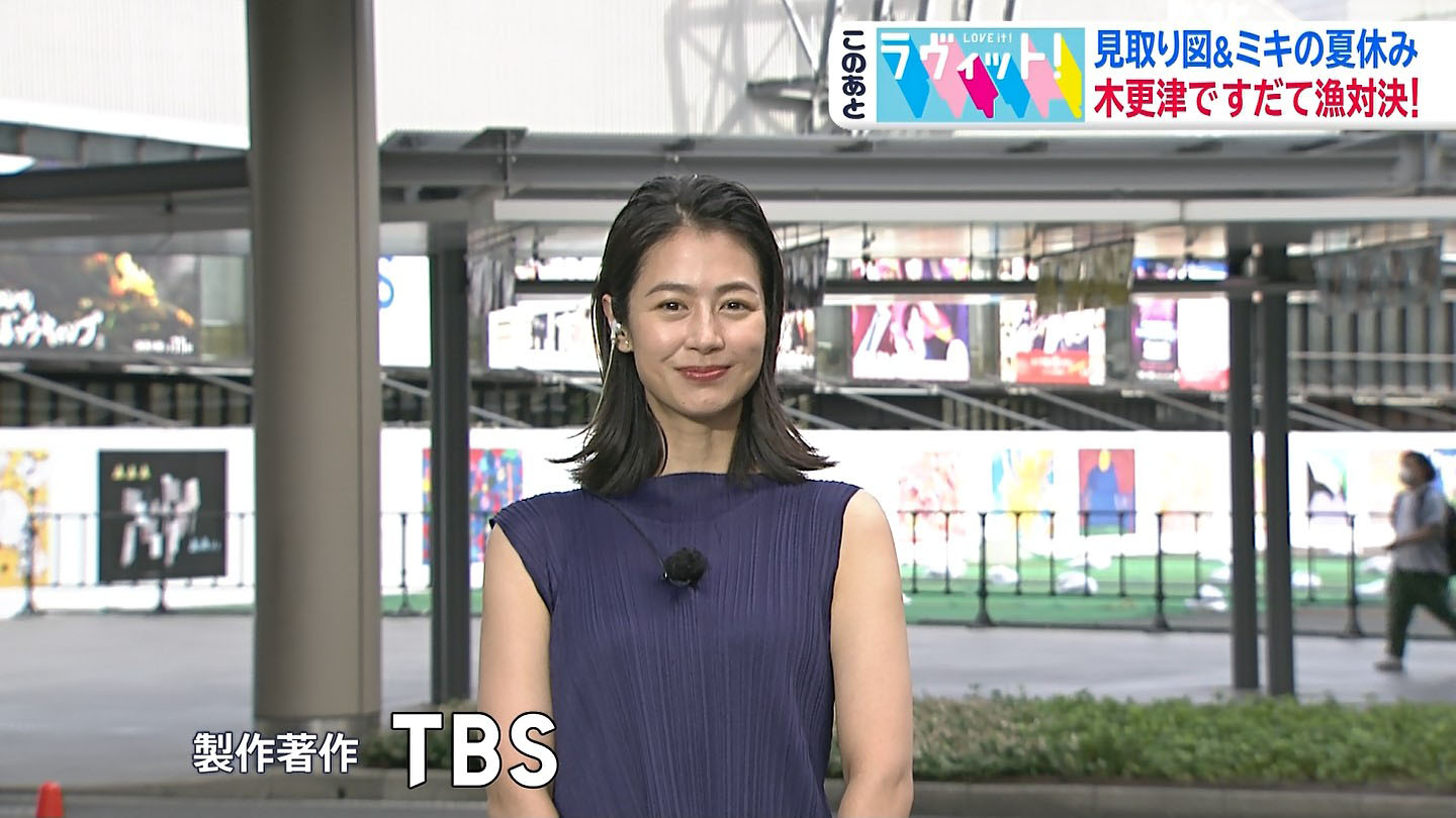 夏目三久アナ うっすらと透けたノースリーブ アナきゃぷ速報