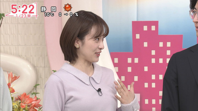 河出奈都美アナ　ニットの巨乳！！